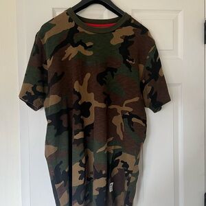Supreme Green and Brown Camouflage Tee
